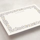 "Daisy Q" - Personalized Stationery Cards in Lavender by Petra Kern - Detail