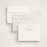 "Pretty Crest" - Personalized Stationery Cards in Spring by Zani van Zyl - Assembled