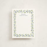 "Camilla" - Personalized Stationery Cards in Cornflower by Sarah Knight - Front