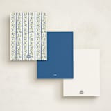 "Camilla" - Personalized Stationery Cards in Cornflower by Sarah Knight - Back of Card Options