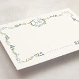 "Fiorellini" - Personalized Stationery Cards in Periwinkle by Petra Kern - Detail