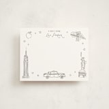 "iconic nyc" - Personalized Stationery Cards in Haze by Sarah Curry - Front