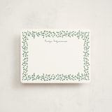 "Vines2" - Personalized Stationery Cards in Ivy by Angela Garrick - Front