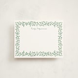 "Vines2" - Personalized Stationery Cards in Ivy by Angela Garrick - Front