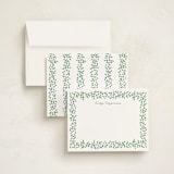 "Vines2" - Personalized Stationery Cards in Ivy by Angela Garrick - Assembled