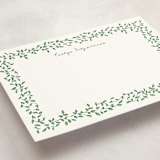 "Vines2" - Personalized Stationery Cards in Ivy by Angela Garrick - Detail