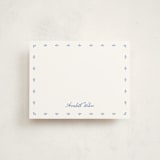 "Somerset Eyelet" - Personalized Stationery Cards in Powder Blue by Erin L. Wilson - Front