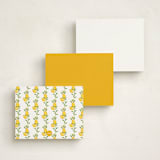 "Limoncello" - Personalized Stationery Cards in Lemon by Petra Kern - Back of Card Options