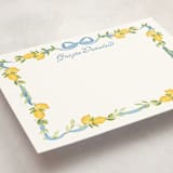 "Limoncello" - Personalized Stationery Cards in Lemon by Petra Kern - Detail