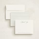 "Timeless Thank You" - Personalized Stationery Cards in Garden by Kelly Schmidt - Assembled