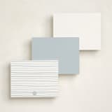 "Fishy" - Personalized Stationery Cards in River by Erin German - Back of Card Options