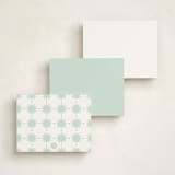 "Daydreaming" - Personalized Stationery Cards in Ocean by Alston Foster - Back of Card Options