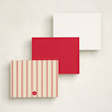 "Established Date" - Personalized Stationery Cards in Apple by Baumbirdy - Back of Card Options