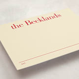 "Established Date" - Personalized Stationery Cards in Apple by Baumbirdy - Detail