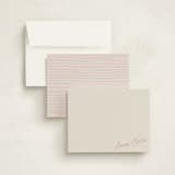"Sweet Script Corner" - Personalized Stationery Cards in Vanilla by Beth Vassalo - Assembled
