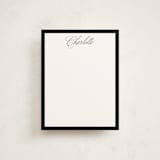 "Highline" - Personalized Stationery Cards in Onyx by Pixel and Hank - Front