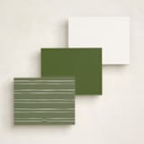 "Rosewood" - Personalized Stationery Cards in Ivy by Adelyn T. - Back of Card Options