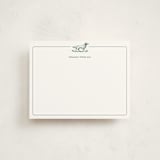"Pointer" - Personalized Stationery Cards in Fern by Chris Ferebee - Front