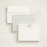 "Pointer" - Personalized Stationery Cards in Fern by Chris Ferebee - Assembled