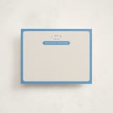 "Prep" - Personalized Stationery Cards in Ocean by Alexandra Cohn - Front