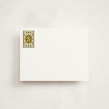 "Nobel" - Personalized Stationery Cards in Olive by Kelly Watkins - Front