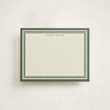 "Noble Hall" - Personalized Stationery Cards in Malachite by Diana Pinnell - Front