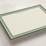 "Noble Hall" - Personalized Stationery Cards in Malachite by Diana Pinnell - Detail
