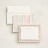 "Botanical border" - Personalized Stationery Cards in Blush by Creo Study - Assembled