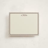 "Cine" - Personalized Stationery Cards in Cacao by Pati Cascino - Front