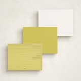 "signature headline" - Personalized Stationery Cards in Key Lime by JoAnn Jinks - Back of Card Options