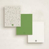 "Blooming Letters" - Personalized Stationery Cards in Spring by Alize Cetintas Kure - Back of Card Options