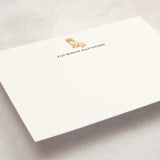 "Cockapoo" - Personalized Stationery Cards in Truffle by Sarah Knight - Detail