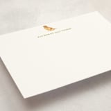 "Golden Retriever" - Personalized Stationery Cards in Clover by Sarah Knight - Detail