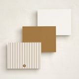 "King Charles" - Personalized Stationery Cards in Biscuit by Sarah Knight - Back of Card Options
