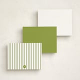 "Chihuahua" - Personalized Stationery Cards in Clover by Baumbirdy - Back of Card Options