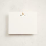 "Cocker Spaniel" - Personalized Stationery Cards in Stone by Baumbirdy - Front
