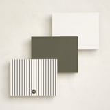 "Cocker Spaniel" - Personalized Stationery Cards in Stone by Baumbirdy - Back of Card Options