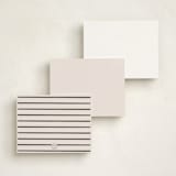 "Thanks" - Personalized Stationery Cards in Coal by Sumak Studio - Back of Card Options