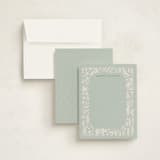 "fable" - Personalized Stationery Cards in Sage by Karidy Walker - Assembled