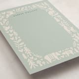 "fable" - Personalized Stationery Cards in Sage by Karidy Walker - Detail