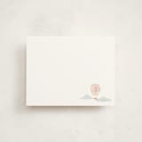 "Floating Initial" - Personalized Stationery Cards in Rose by Olivia Raufman - Front