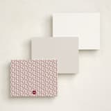"Starry Wonder" - Personalized Stationery Cards in Marshmallow by Alston Foster - Back of Card Options