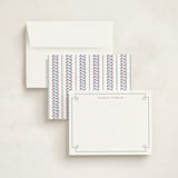 "Timeless Frame" - Personalized Stationery Cards in Frost by Alston Foster - Assembled