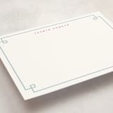 "Timeless Frame" - Personalized Stationery Cards in Frost by Alston Foster - Detail