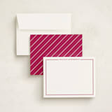 "the lady" - Personalized Stationery Cards in Fuchsia Rose by The Social Type - Assembled