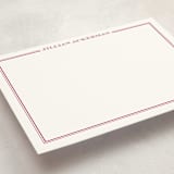 "the lady" - Personalized Stationery Cards in Fuchsia Rose by The Social Type - Detail
