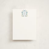 "Atlanta Crest" - Personalized Stationery Cards in Bluebell by Elly - Front