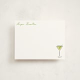 "Martini" - Personalized Stationery Cards in Lime by chocomocacino - Front