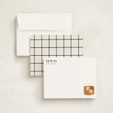 "Old Fashioned" - Personalized Stationery Cards in Onyx by Baumbirdy - Assembled