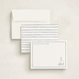 "Sailboat" - Personalized Stationery Cards in Coast by Cass Loh - Assembled
